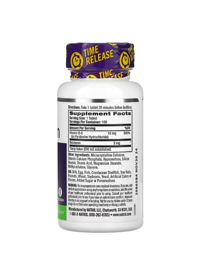 ناترول مكمل غذائي بالميلاتونين لدعم النوم - 100 قرص - Image 3